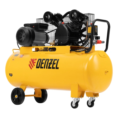 Компрессор воздушный BCV2200/100, ременный привод, 2.2 кВт, 100 литров, 370 л/мин Denzel по ценам производителя в Казани с доставкой по всей России