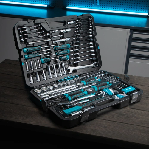 Набор инструментов, 1/4", 1/2", CrV, 120 зубьев, 115 предметов Gross купить в Москве с доставкой по всей России | ProtosMarket.ru