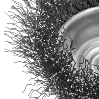 Щетка для дрели, 75 мм, "чашка" со шпилькой, витая проволока Сибртех по ценам производителя в Казани с доставкой по всей России