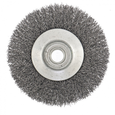 Щетка для УШМ, 100 мм, М14, "тарелка", витая проволока Сибртех по ценам производителя в Казани с доставкой по всей России