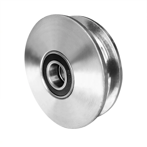 Шкив ролик д.120 мм с подшипниками для протяжки троса по ценам производителя в Казани с доставкой по всей России