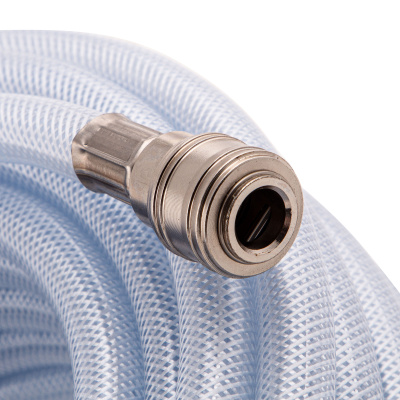 Шланг пневматический ПВХ, 10 x 16 мм, 18 бар, армированный, прозрачный, быстросъемное соединение, 30 м Stels купить в Москве с доставкой по всей России | ProtosMarket.ru