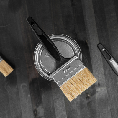 Кисть флейцевая "Стандарт", 70 х 6 мм, натуральная щетина, пластиковая ручка Сибртех купить в Москве с доставкой по всей России | ProtosMarket.ru