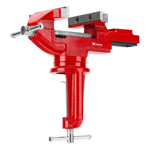 Тиски слесарные, 80 мм, настольные, поворотные, c наковальней MTX по ценам производителя в Казани с доставкой по всей России