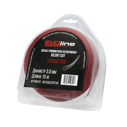Леска (корд) триммерная EVOline SILENT CUT (3.0 мм, 15 метров) по ценам производителя в Казани с доставкой по всей России