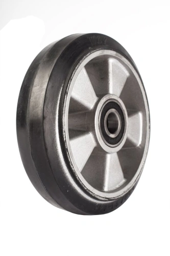 Колесо резиновое 180х50 мм с подшипником для тележек гидравлических BF/BF-III/DF-III/RHP/AC/DF/CW2 по ценам производителя в Казани с доставкой по всей России