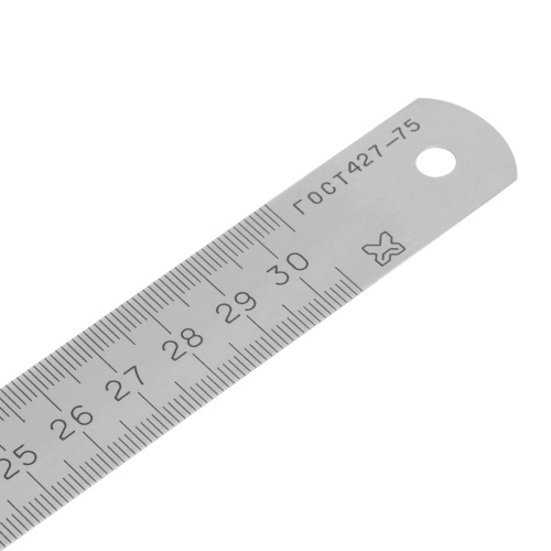 Линейка измерительная, 300 мм, металлическая по ценам производителя в Казани с доставкой по всей России