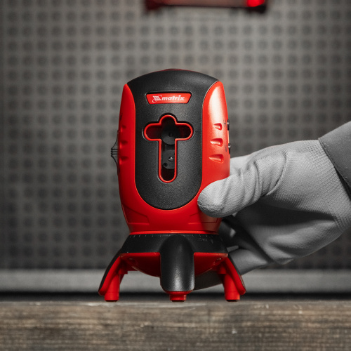 Лазерный уровень ML01T, дальность 10 м, точность ± 0,5 мм, / 1 м, длина волны 650 нм, проекция 1 вертикальная 1 горизонтальная плоскость, резьба под штатив 5/8" Matrix купить в Москве с доставкой по всей России | ProtosMarket.ru