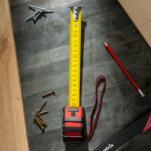 Рулетка Status Magnet 3 fixations,5 м х 25 мм,обрезиненный корпус,зацеп с магнитом Matrix по ценам производителя в Казани с доставкой по всей России