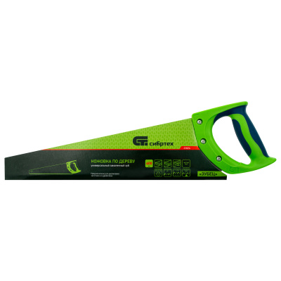 Ножовка по дереву "Зубец", 400 мм, 11 TPI, зуб 2D, каленый зуб, 2-х компонентная рукоятка Сибртех купить в Москве с доставкой по всей России | ProtosMarket.ru