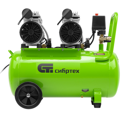 Компрессор безмаслянный малошумный МБ 2000/50, 2000 Вт, 50л, 300 л/мин Сибртех по ценам производителя в Казани с доставкой по всей России
