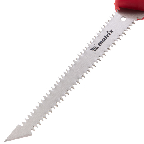 Ножовка по гипсокартону, 180 мм, две рабочие кромки полотна, двухкомпонентная рукоятка Matrix купить в Москве с доставкой по всей России | ProtosMarket.ru