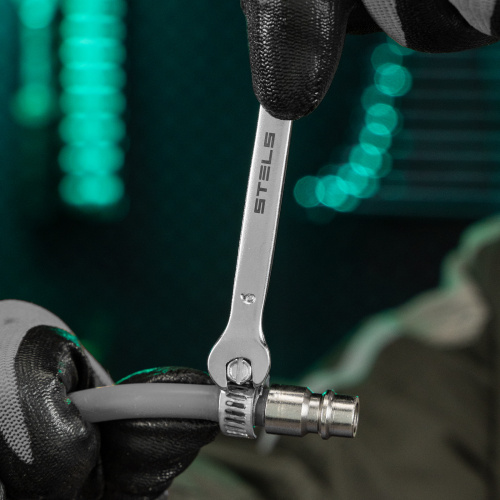 Ключ комбинированный, 6 мм, CrV, матовый хром Stels по ценам производителя в Казани с доставкой по всей России
