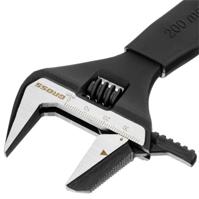 Ключ разводной, переставная губка, 200 мм, CRV GROSS купить в Москве с доставкой по всей России | ProtosMarket.ru