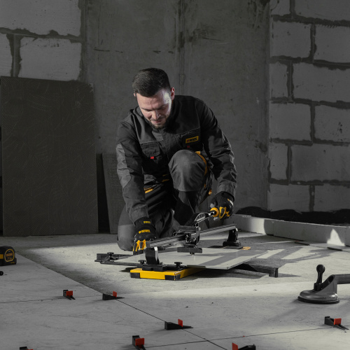 Плиткорез рельсовый 800х16мм, каретка на подш., стальная станина, усил. рукоятка-пенал Denzel по ценам производителя в Казани с доставкой по всей России