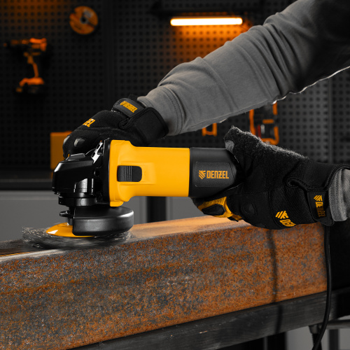 Машина шлифовальная угловая AG125-1100, 1100 Вт, 125 мм, 3000-11000 об/мин Denzel купить в Москве с доставкой по всей России | ProtosMarket.ru