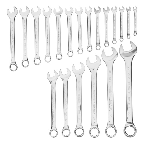 Набор ключей комбинированных 6-32 мм, 20 шт, CrV, полированный хром Matrix купить в Москве с доставкой по всей России | ProtosMarket.ru