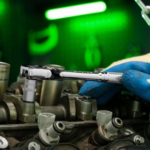 Ключ-трещотка 1/4", 45 зубьев, цельнометаллический, с быстрым сбросом, CrV, хром Сибртех купить в Москве с доставкой по всей России | ProtosMarket.ru