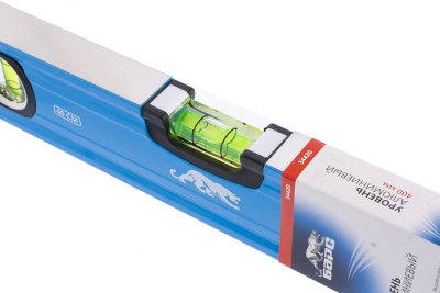 Уровень алюминиевый, 400 мм, профиль 1,6 мм, фрезерованный, ударопрочные заглушки, 3 глазка Барс купить в Москве с доставкой по всей России | ProtosMarket.ru