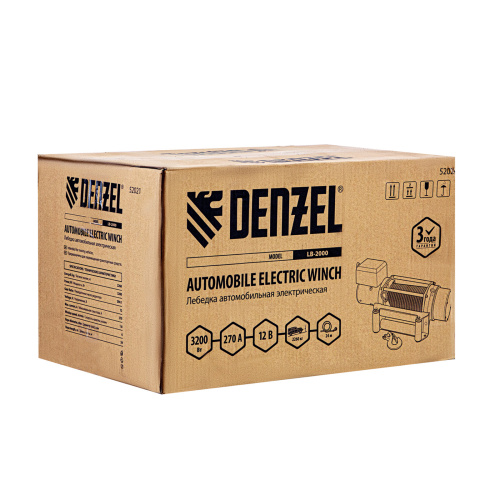 Лебедка автомобильная электрическая LB-2000, 2.2 т, 3.2 кВт, 12 В Denzel по ценам производителя в Казани с доставкой по всей России