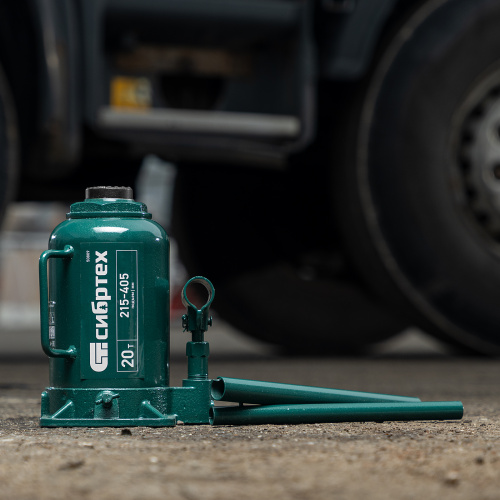 Домкрат гидравлический бутылочный, 20 т, 215-405 мм Сибртех купить в Москве с доставкой по всей России | ProtosMarket.ru