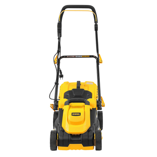 Газонокосилка электрическая GM-1600, 1600 Вт, ширина 36 см, 3 уровя, травосборник 35 л. Denzel купить в Москве с доставкой по всей России | ProtosMarket.ru
