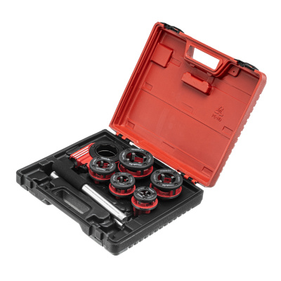 Набор клуппов 1/4-1/2-3/4-1-1.25"+ плашкодержатель с трещоткой, 8 предметов Matrix купить в Москве с доставкой по всей России | ProtosMarket.ru