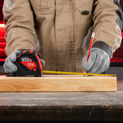 Рулетка Status Magnet 3 fixations,7,5 м х 25 мм,обрезиненный корпус,зацеп с магнитом Matrix по ценам производителя в Казани с доставкой по всей России