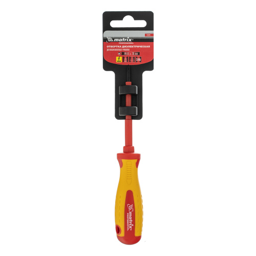 Отвертка Insulated, PH0 x 75 мм, CrMo, до 1000 В, двухкомпонентная рукоятка Matrix Professional по ценам производителя в Казани с доставкой по всей России