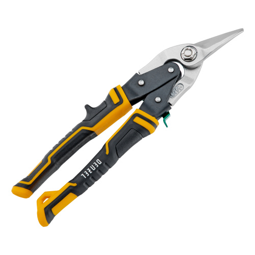 Ножницы по металлу, 270 мм, прямой и правый рез, сталь-СrMo, трехкомпонентные рукоятки Denzel купить в Москве с доставкой по всей России | ProtosMarket.ru