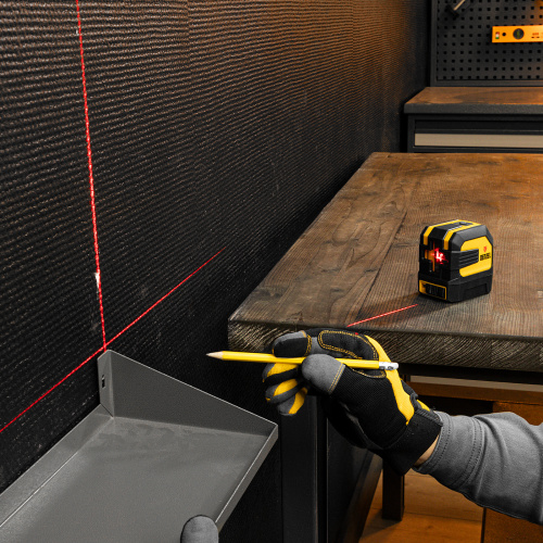 Лазерный уровень LX 02 Red, 20 м, 635 нм, резьба 1/4" Denzel купить в Москве с доставкой по всей России | ProtosMarket.ru