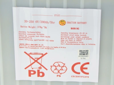 Аккумулятор свинцово-кислотный (WET) 6В/200Ач 245х190х280 для штaбeлеров CDDK/CDDR по ценам производителя в Казани с доставкой по всей России