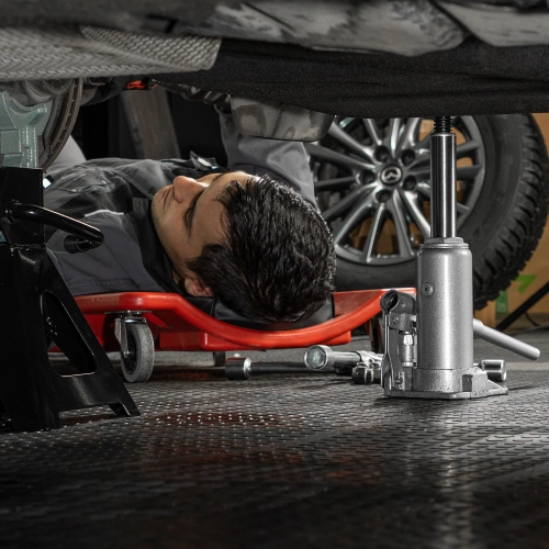 Домкрат гидравлический бутылочный, 3 т, h подъема 178-343 мм, в пластиковом кейсе Matrix по ценам производителя в Казани с доставкой по всей России