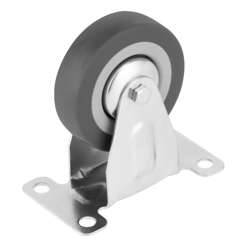 Колесо неповоротное D 75 мм, крепление  платформенное Сибртех купить в Москве с доставкой по всей России | ProtosMarket.ru