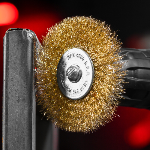 Набор щеток для дрели, 3 шт, 3 плоские, 50-63-75 мм, со шпильками, металлические Matrix по ценам производителя в Казани с доставкой по всей России