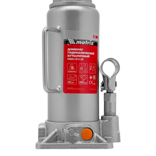 Домкрат гидравлический бутылочный, 10 т, h подъема 230-460 мм Matrix по ценам производителя в Казани с доставкой по всей России