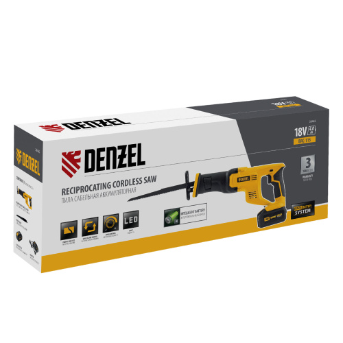 Пила сабельная аккумуляторная CRC-115, 18В Li-Ion Denzel купить в Москве с доставкой по всей России | ProtosMarket.ru