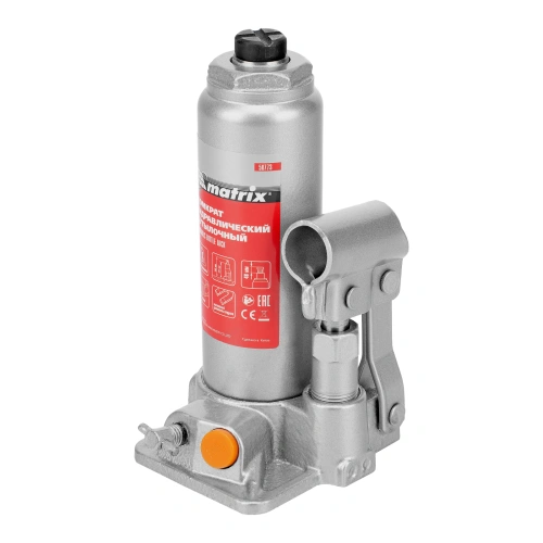 Домкрат гидравлический бутылочный, 2 т, h подъема 181-345 мм, в пластиковом кейсе Matrix купить в Москве с доставкой по всей России | ProtosMarket.ru
