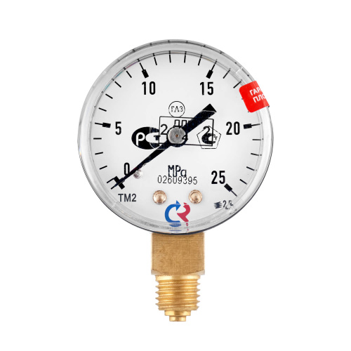 Манометр с поверкой 25,0 МПа, углекислый газ купить в Москве с доставкой по всей России | ProtosMarket.ru