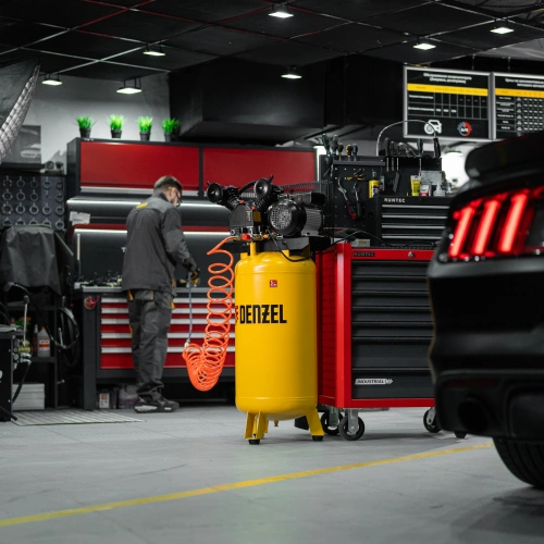 Компрессор воздушный BCV2200/100V, ременный привод , 2.3 кВт, 100 литров, 440 л/мин Denzel по ценам производителя в Казани с доставкой по всей России