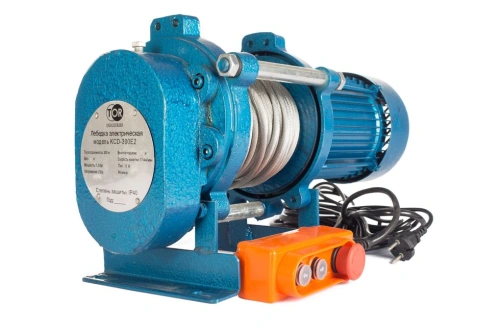 Лебедка электрическая  300 кг  30 м с канатом 220 В TOR KCD по ценам производителя в Казани с доставкой по всей России