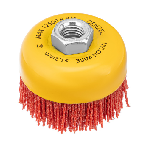 Щетка для УШМ, 75 мм, Чашка, нейлоновая щетина, М14 Denzel по ценам производителя в Казани с доставкой по всей России