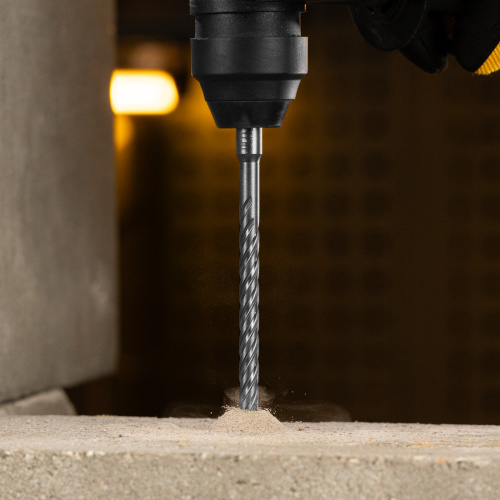 Бур по бетону, цельная крестовая пластина, 10x215 мм, SDS PLUS Denzel по ценам производителя в Казани с доставкой по всей России