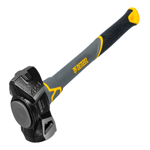 Кувалда с клиновидным бойком 1,8 кг, фибергласовая рукоятка c TPR Denzel купить в Москве с доставкой по всей России | ProtosMarket.ru