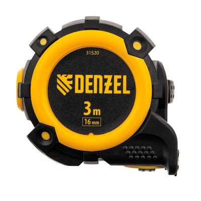 Рулетка 3м х 16мм, автоматич. фиксац., нейлон. покрытие, магнит. зацеп, двухстор. разметка Denzel купить в Москве с доставкой по всей России | ProtosMarket.ru