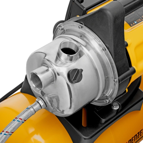 Насосная станция PS800X, 800 Вт, 3200 л/ч, ресивер 24 л, подъем 38 м, нержавейка Denzel купить в Москве с доставкой по всей России | ProtosMarket.ru