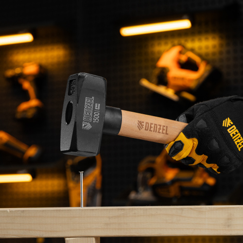 Кувалда, 1500 г, кованая головка, буковая рукоятка Denzel купить в Москве с доставкой по всей России | ProtosMarket.ru