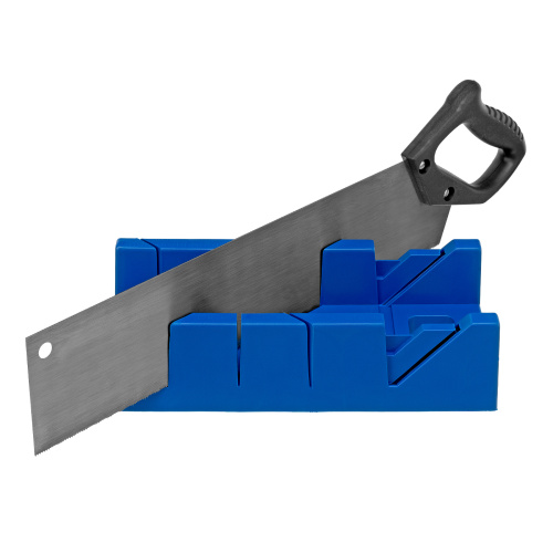 Стусло пластиковое, синее, 4 угла для запила, пила 450 мм Сибртех купить в Москве с доставкой по всей России | ProtosMarket.ru