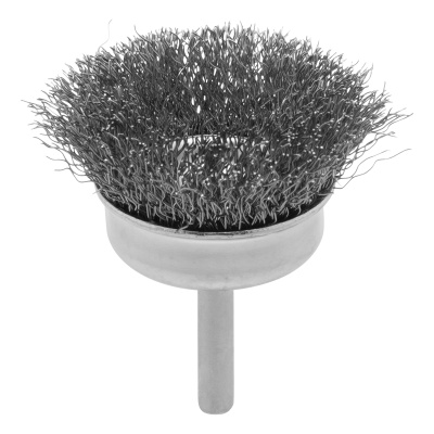 Щетка для дрели, 50 мм, "чашка" со шпилькой, витая проволока 0.3 мм Сибртех по ценам производителя в Казани с доставкой по всей России