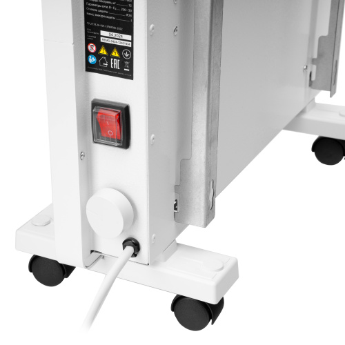 Конвектор электрический КМ-1000.1, 230 В, 1000 Вт, X-образный нагреватель, колеса, термостат MTX по ценам производителя в Казани с доставкой по всей России